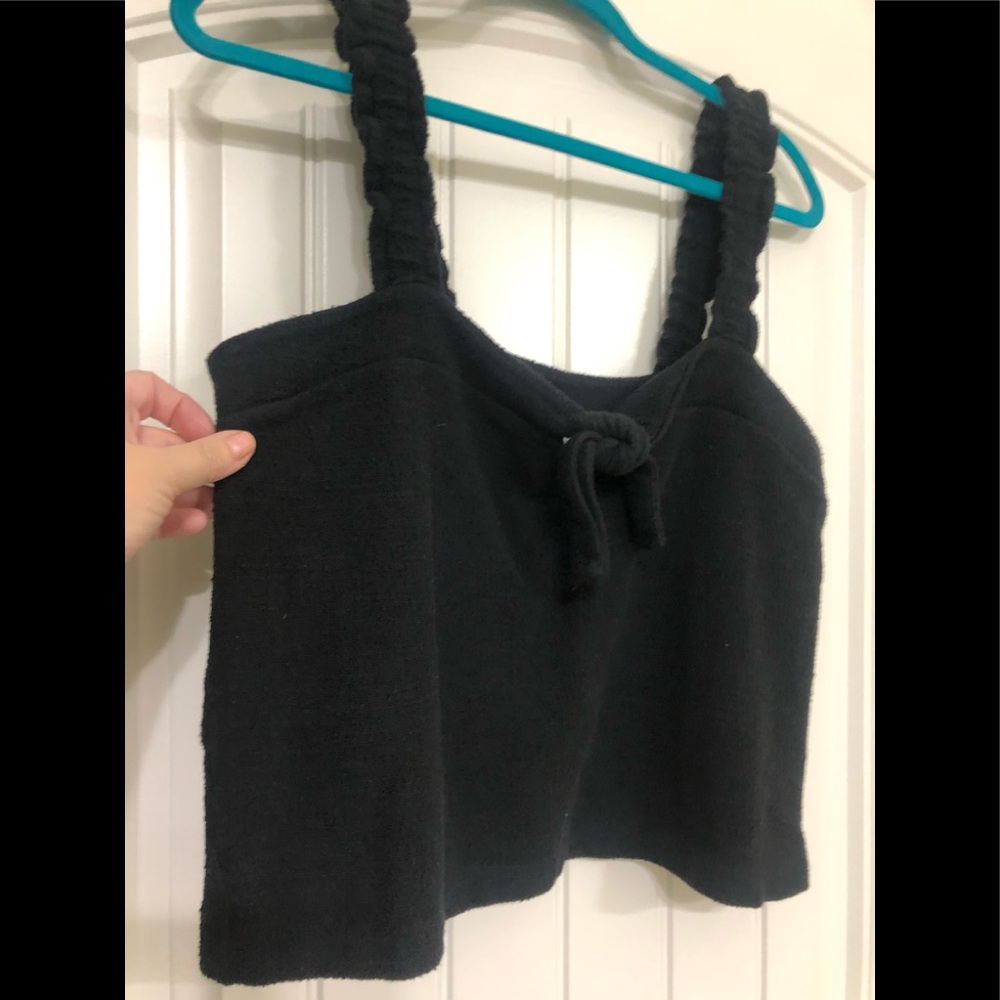 3/ FOR $20 DEAL Madewell Black Tie Front Tank LG - Picture 6 of 9